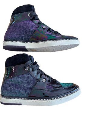 Jimmy Choo 133Barlowe Hightop Sneakers Men’s - Size 44 EU /10.5 US - NEW - RARE